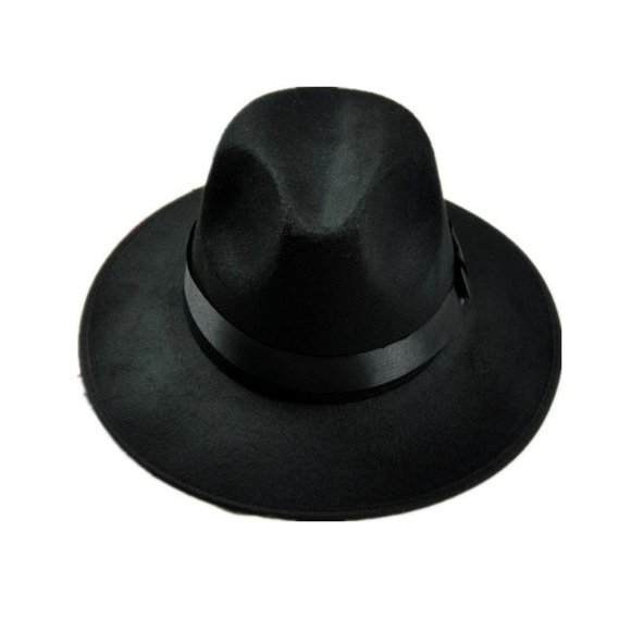 Classic Black Fedora Hat - Picture 1 of 1
